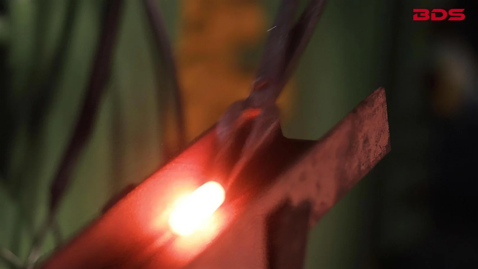 Billet at forging temperature